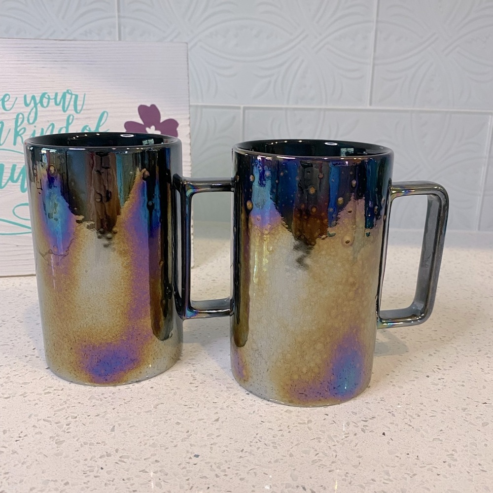 SET Starbucks Textured Metallic Coffee Mug